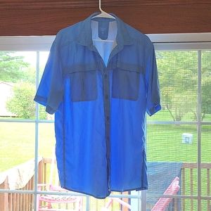 Ocean coast Men's button up shirt
